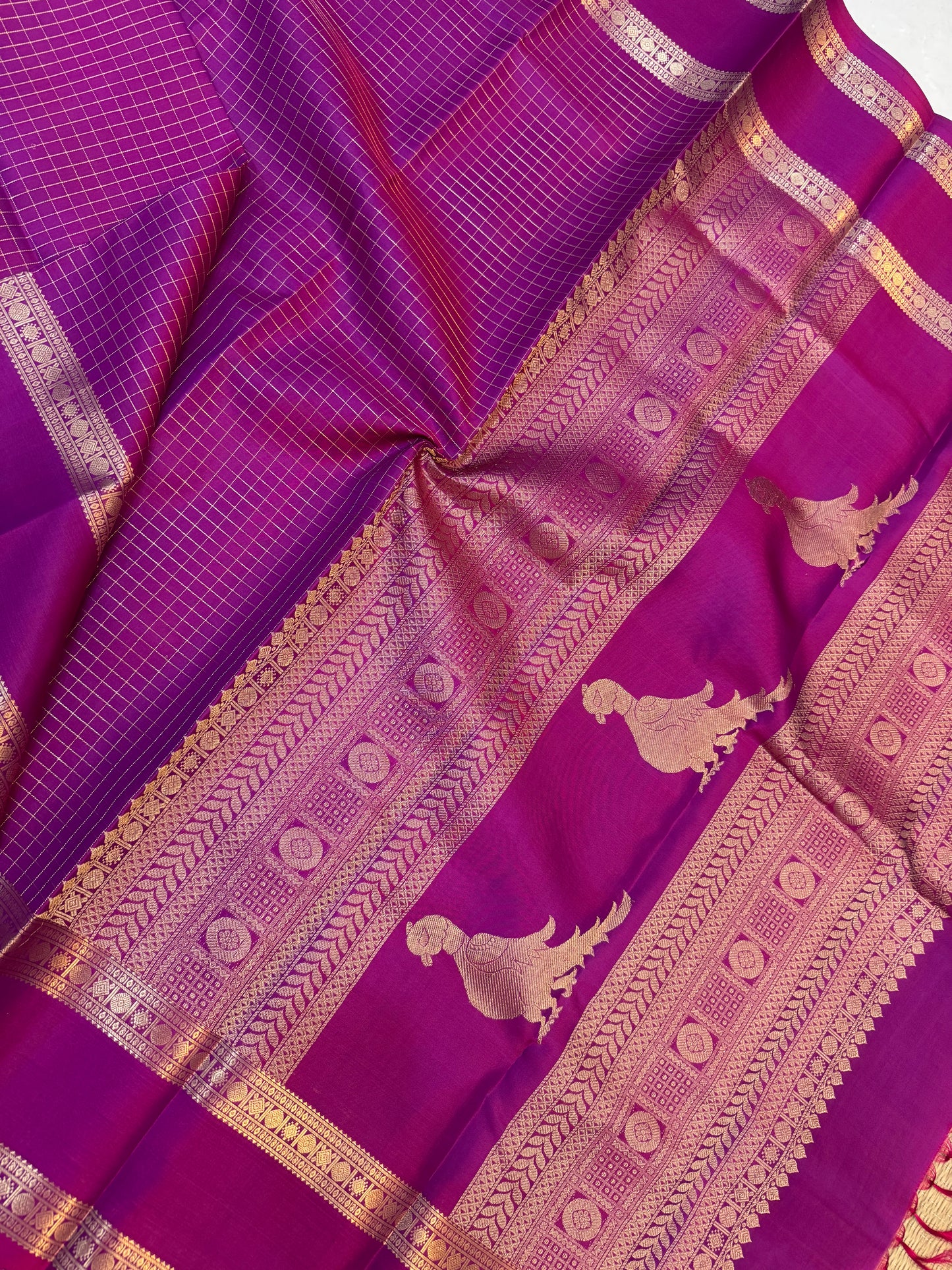 Pure Kanjivaram | pink vadamalli | Handwoven luxury x 4 ply | Zari kattam X kalakshthra killi pallu | NKV120