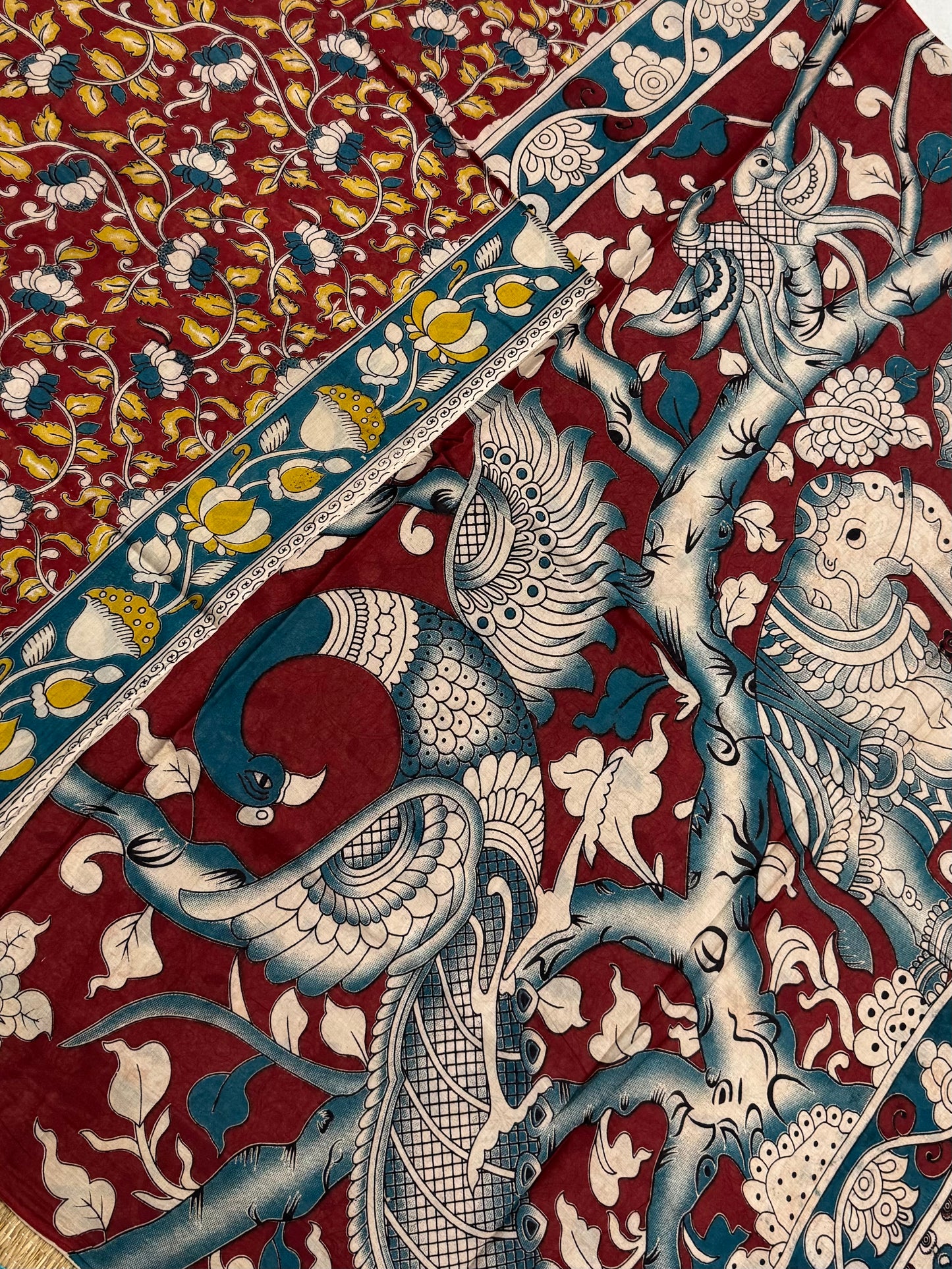 softest mul cotton |lotus X mayil | red X blue X yellow