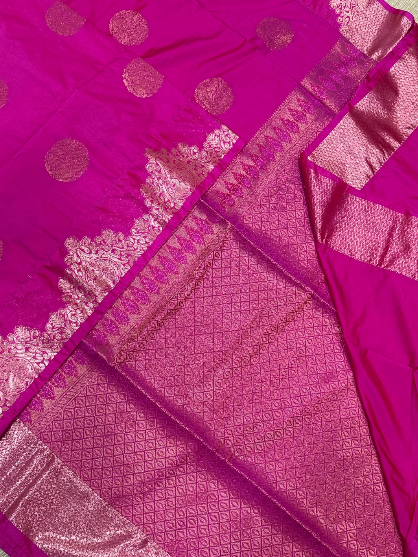 Vegan Silk Sarees Online | pink