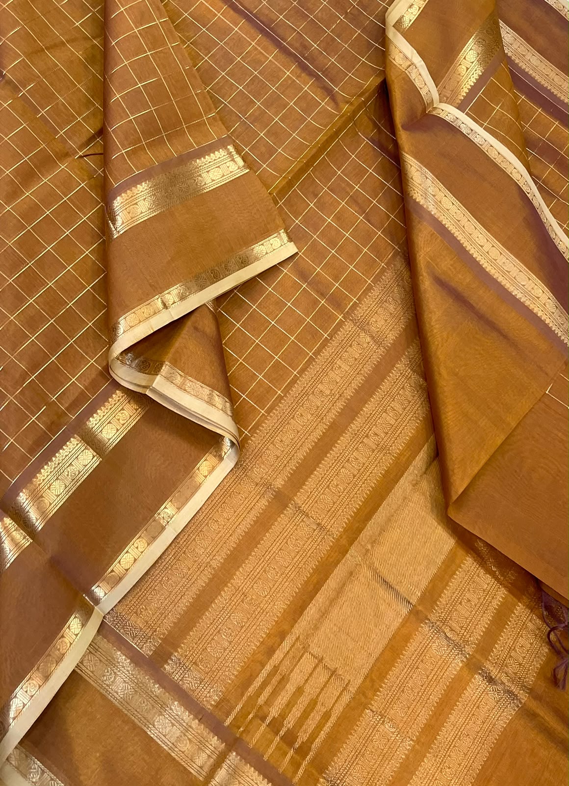 Kanchi Silk Cotton Sarees | rettaipet border x zari kattam | manjal