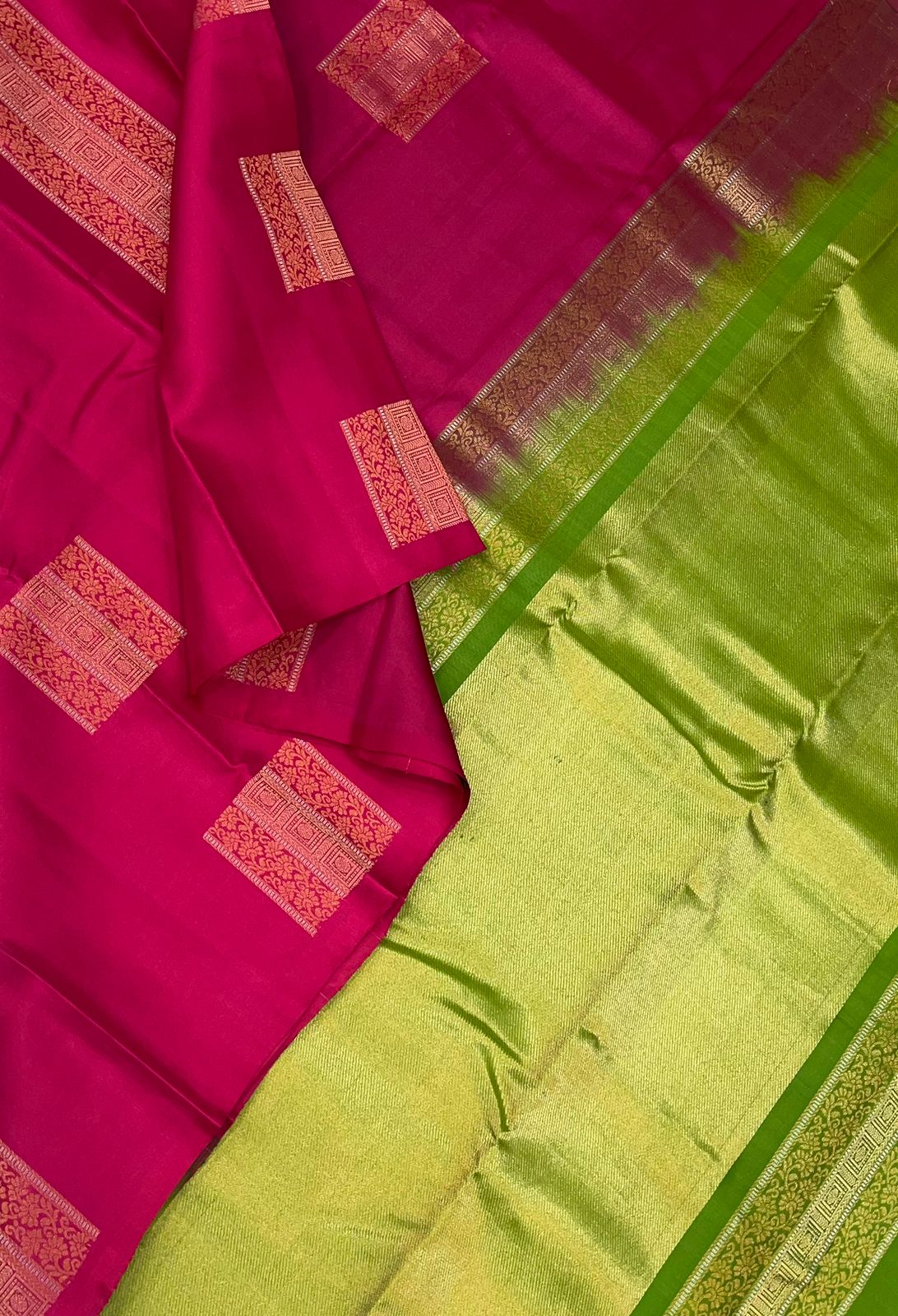 Soft Silk | cherry pink X green