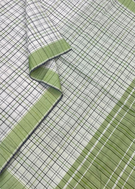Kadhi soft Cotton | aaraku x green | thread border