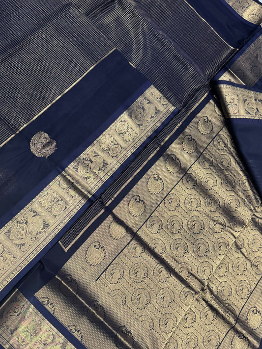 Kanchi Silk Cotton Sarees | luxury silk cotton | vairaoosi muthukattam x mango X black | NKV37