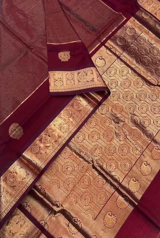 Kanchi Silk Cotton Sarees | luxury silk cotton | muthukattam X marron| NKV37