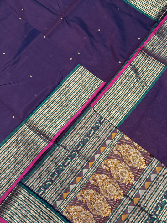 Kanchi Silk Cotton Sarees | luxury silk cotton | fishpet x meenakari pallu | jamun