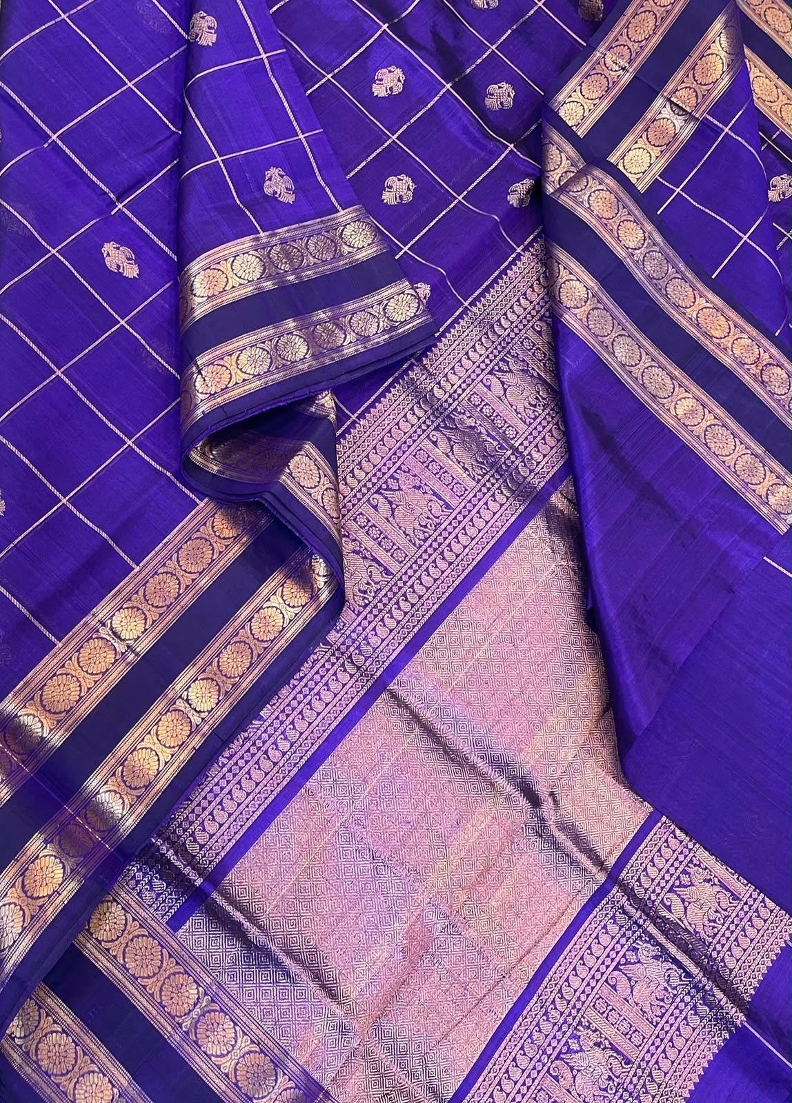 Kanchi Silk Cotton Sarees | luxury silk cotton | Zari kattam X eruthalapakshi | electric violet