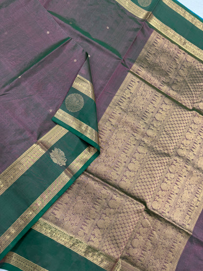 Kanchi Silk Cotton Sarees | Luxury silk cotton | pastel dual tone