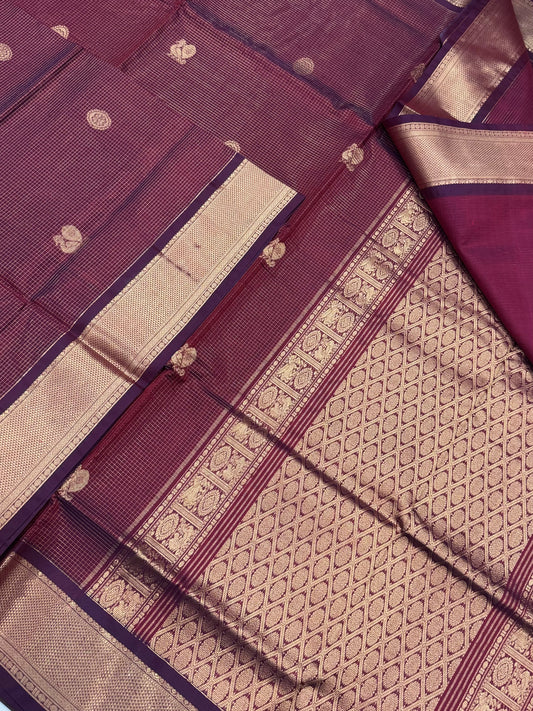 Kanchi Silk Cotton Sarees | luxury silk cotton | muthukattam x mayil chakram  | aaraku x gold | NKV37