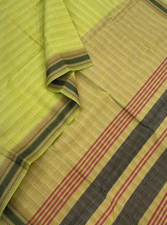 Premium corporate soft cotton | green| thread border X kattam