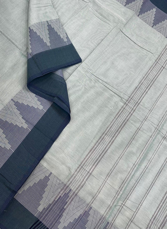 Kanchi soft cotton | pastel x cyan green | thread border