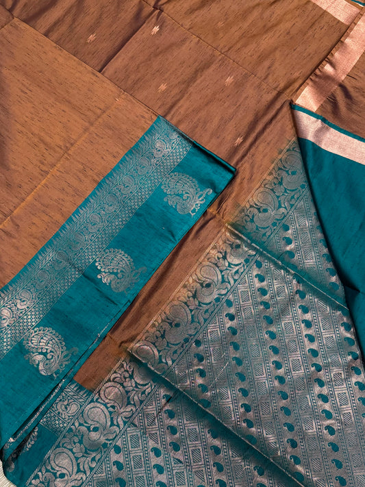 Vegan Silk Sarees Online | mustard x green