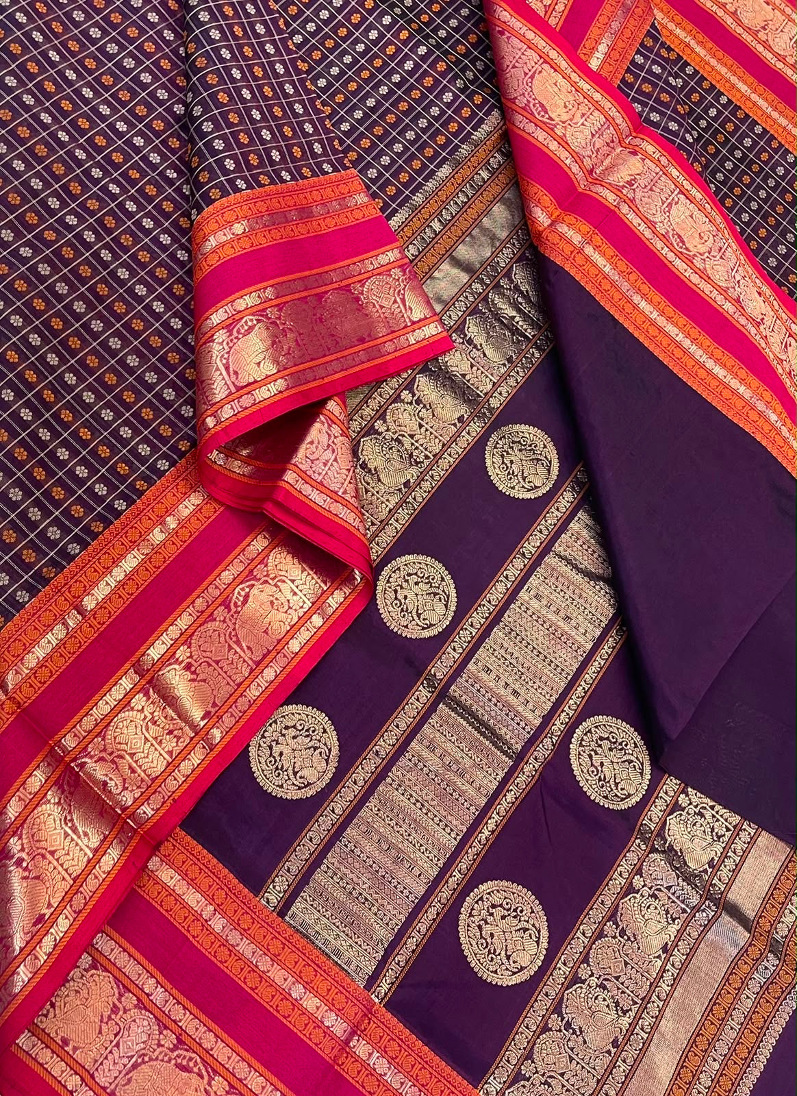 Kanchi Silk Cotton Sarees | 1000 butta  X rich zari pallu | aaraku X red