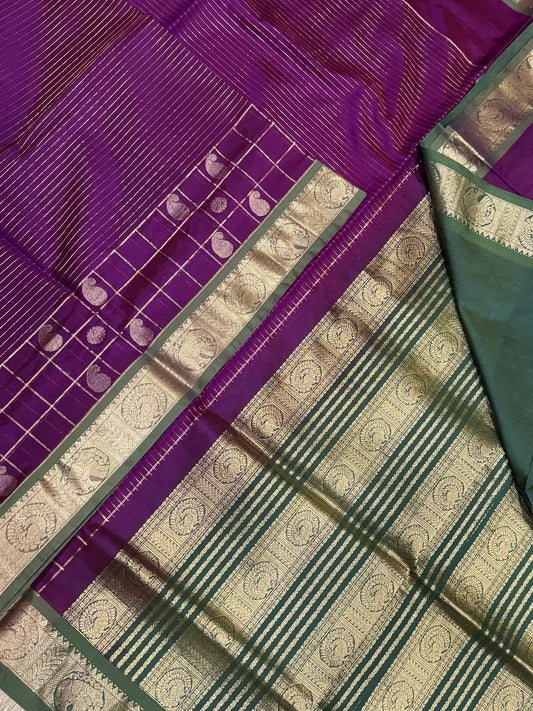 Kanchi Silk Cotton Sarees | VAIRAOOSI X kattam mango BUTTA | majantha X green