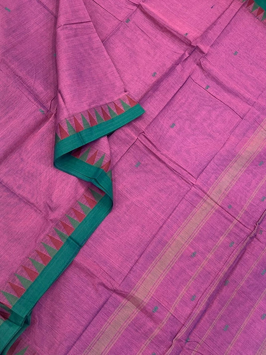 Kanchi soft cotton | magenta x cyan X red  |  tiny thread  border