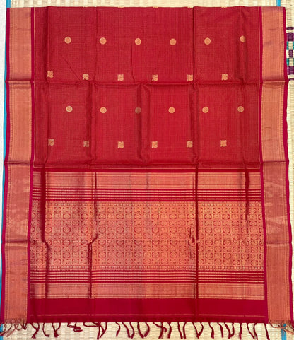 Kanchi Silk Cotton Sarees | luxury silk cotton | vairaoosi muthukattam x  red | mayil X chakram | NKV37