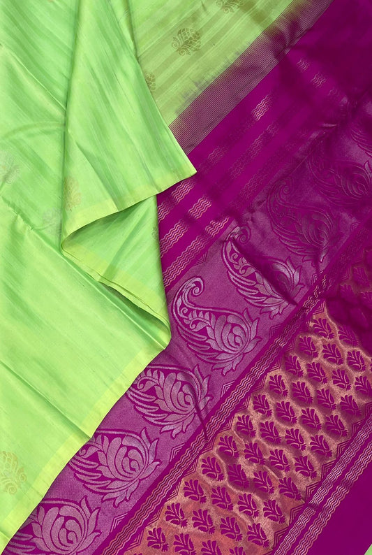 Soft Silk |pista green X rani pink