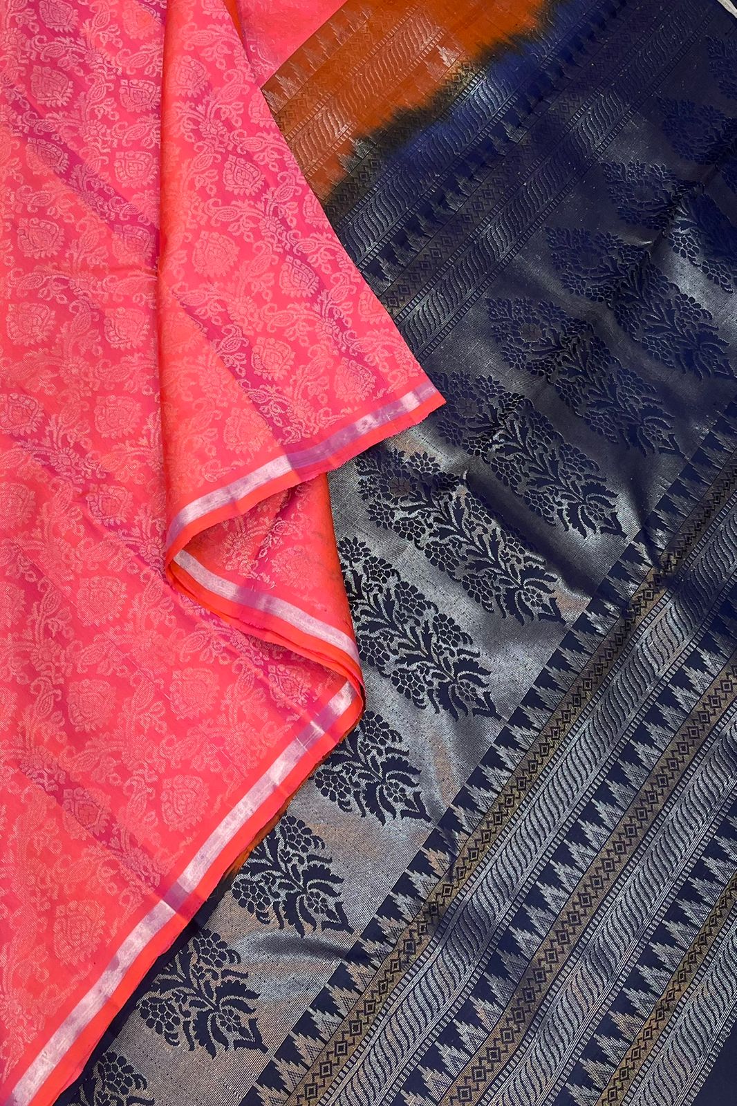 Soft Silk | DualTone Pink X Navy Blue